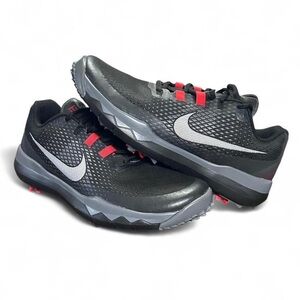 Nike Tiger Woods TW  Men's Golf Shoes 704884-001 Gray Red Black US 9
